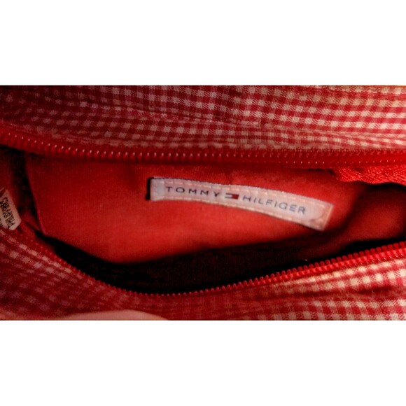 Tommy Hilfiger Handbag MCM Basket Weave Design Floral Check Accents Designer - Picture 7 of 7